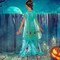 Jasmine Teal Deluxe Girls Costume with Cape Iconic Disney Princess